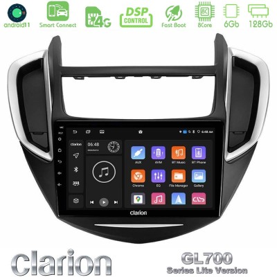 Clarion GL700 Lite Series 8Core Android11 6+128GB Chevrolet Trax 2013-2020 Navigation Multimedia Tablet 9" Με Carplay & Android 