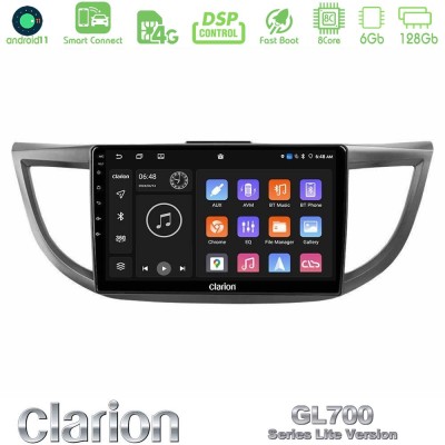 Clarion GL700 Lite Series 8Core Android11 6+128GB Honda CRV 2012-2017 Navigation Multimedia Tablet 9" Με Carplay & Android Auto