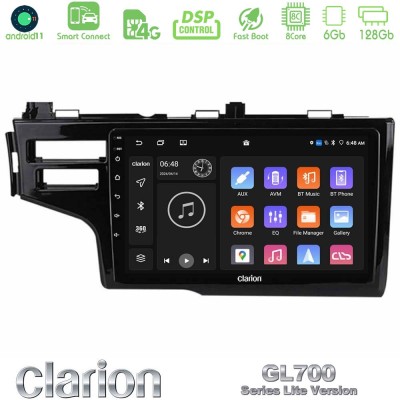 Clarion GL700 Lite Series 8Core Android11 6+128GB Honda Jazz 2013-2020 Navigation Multimedia Tablet 9" Με Carplay & Android Auto
