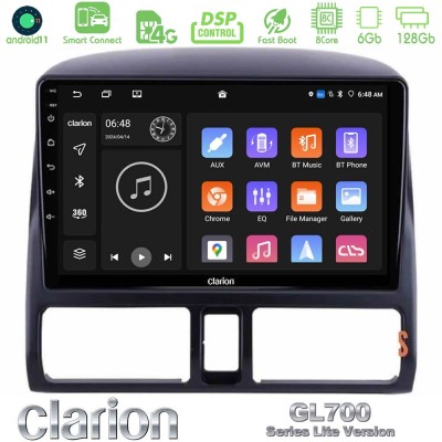 Clarion GL700 Lite Series 8Core Android11 6+128GB Honda CRV 2002-2006 Navigation Multimedia Tablet 9" Με Carplay & Android Auto