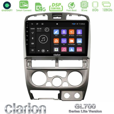 Clarion GL700 Lite Series 8Core Android11 6+128GB Isuzu D-Max 2004-2006 Navigation Multimedia Tablet 9" Με Carplay & Android Aut