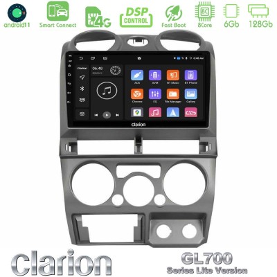 Clarion GL700 Lite Series 8Core Android11 6+128GB Isuzu D-Max 2007-2011 Navigation Multimedia Tablet 9" Με Carplay & Android Aut
