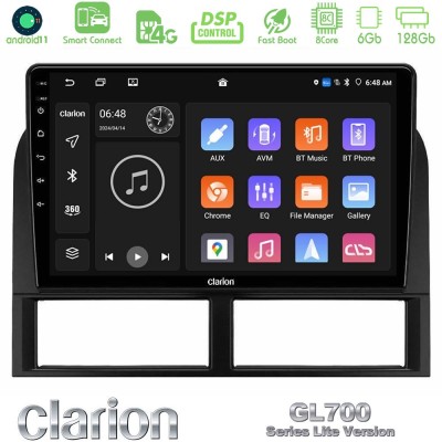 Clarion GL700 Lite Series 8Core Android11 6+128GB Jeep Grand Cherokee 1999-2004 Navigation Multimedia Tablet 9" Με Carplay & And