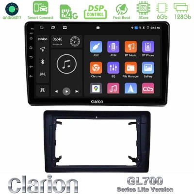 Clarion GL700 Lite Series 8Core Android11 6+128GB Chrysler / Dodge / Jeep Navigation Multimedia Tablet 10" Με Carplay & Android 