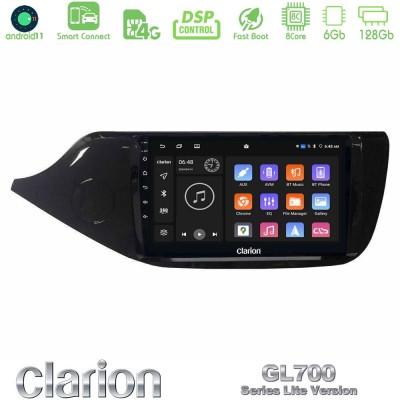 Clarion GL700 Lite Series 8Core Android11 6+128GB Kia Ceed 2013-2017 Navigation Multimedia Tablet 9" Με Carplay & Android Auto