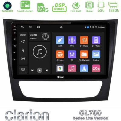 Clarion GL700 Lite Series 8Core Android11 6+128GB Mercedes E Class / CLS Class Navigation Multimedia Tablet 9" Με Carplay & Andr