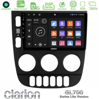 Clarion GL700 Lite Series 8Core Android11 6+128GB Mercedes ML Class 1998-2005 Navigation Multimedia Tablet 9" Με Carplay & Andro