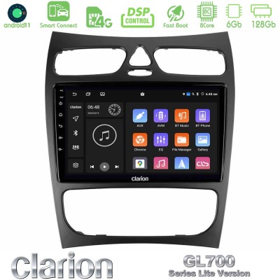 Clarion GL700 Lite Series 8Core Android11 6+128GB Mercedes CLK Class W209 2000-2004 Navigation Multimedia Tablet 9" Με Carplay &