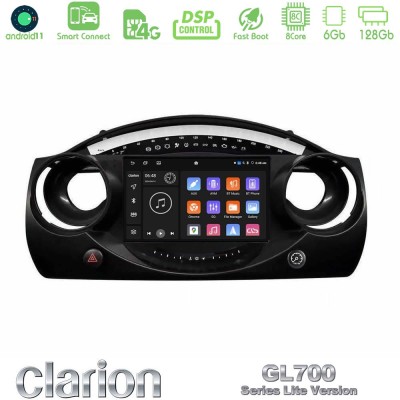 Clarion GL700 Lite Series 8Core Android11 6+128GB Mini Cooper R50 Navigation Multimedia Tablet 9" Με Carplay & Android Auto