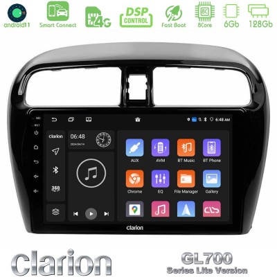 Clarion GL700 Lite Series 8Core Android11 6+128GB Mitsubishi Space Star 2013-2016 Navigation Multimedia Tablet 9" Με Carplay & A