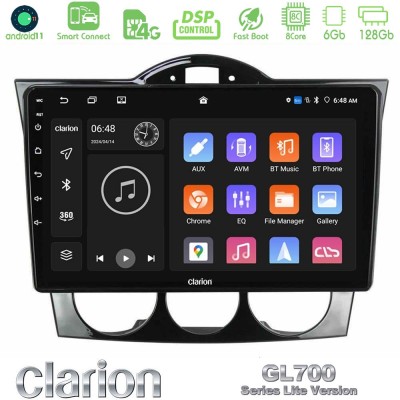 Clarion GL700 Lite Series 8Core Android11 6+128GB Mazda RX8 2003-2008 Navigation Multimedia Tablet 9" Με Carplay & Android Auto