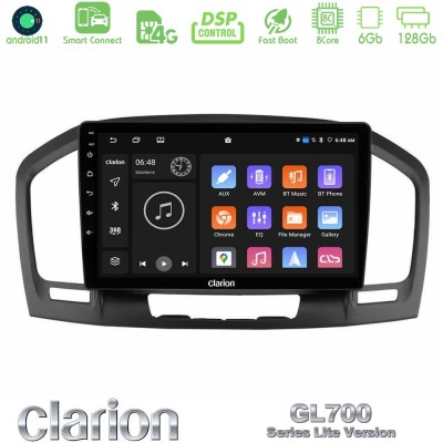 Clarion GL700 Lite Series 8Core Android11 6+128GB Opel Insignia 2008-2013 Navigation Multimedia Tablet 9" Με Carplay & Android A