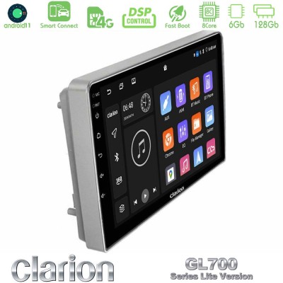 Clarion GL700 Lite Series 8Core Android11 6+128GB Opel Astra/Corsa/Antara/Zafira Navigation Multimedia Tablet 9" Με Carplay & An