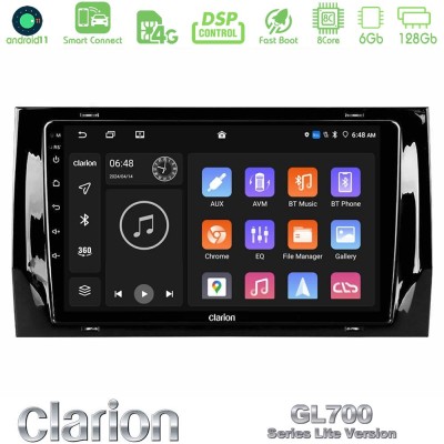 Clarion GL700 Lite Series 8Core Android11 6+128GB Skoda Kodiaq/Karoq 2017- Navigation Multimedia Tablet 10" Με Carplay & Android