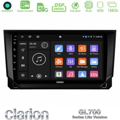 Clarion GL700 Lite Series 8Core Android11 6+128GB Seat Arona/Ibiza Navigation Multimedia Tablet 9" Με Carplay & Android Auto