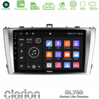 Clarion GL700 Lite Series 8Core Android11 6+128GB Toyota Avensis T27 Navigation Multimedia Tablet 9" Με Carplay & Android Auto