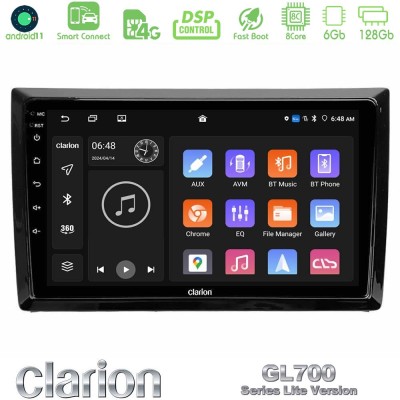 Clarion GL700 Lite Series 8Core Android11 6+128GB VW Beetle Navigation Multimedia Tablet 9" Με Carplay & Android Auto