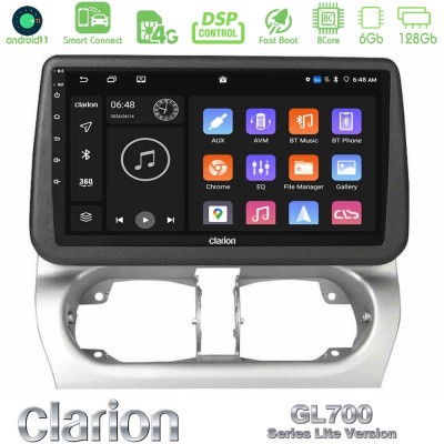 Clarion GL700 Lite Series Opel Corsa C/Combo C 8Core Android11 6+128GB Navigation Multimedia Tablet 9" Με Carplay & Android Auto