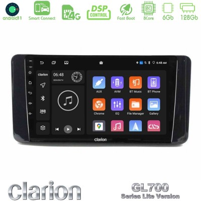 Clarion GL700 Lite Series Skoda Kamiq 2019-2022 8Core Android11 6+128GB Navigation Multimedia Tablet 9" Με Carplay & Android Aut