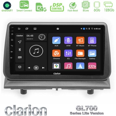 Clarion GL700 Lite Series Dodge Nitro 2007-2011 8Core Android11 6+128GB Navigation Multimedia Tablet 9" Με Carplay & Android Aut