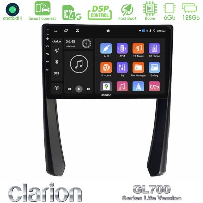 Clarion GL700 Lite Series 8Core Android11 6+128GB Porsche 911/Cayman/Boxster Navigation Multimedia Tablet 9" Με Carplay & Androi