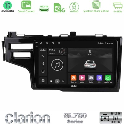 Clarion GL700 Series 8Core Android13 4+64GB Honda Jazz 2013-2020 Navigation Multimedia Tablet 9" Με Carplay & Android Auto