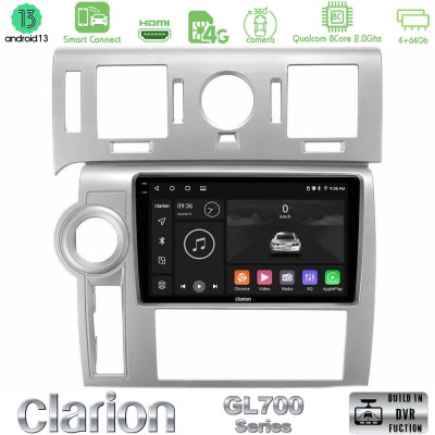Clarion GL700 Series 8Core Android13 4+64GB Hummer H2 2008-2009 Navigation Multimedia Tablet 9" Με Carplay & Android Auto