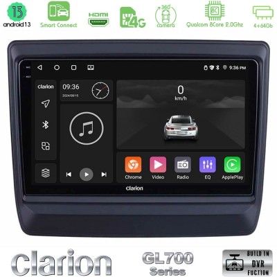 Clarion GL700 Series 8Core Android13 4+64GB Isuzu D-MAX 2020-2023 Navigation Multimedia Tablet 9" Με Carplay & Android Auto
