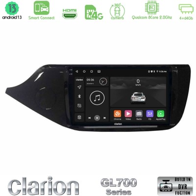 Clarion GL700 Series 8Core Android13 4+64GB Kia Ceed 2013-2017 Navigation Multimedia Tablet 9" Με Carplay & Android Auto