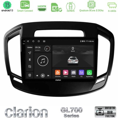Clarion GL700 Series 8Core Android13 4+64GB Opel Insignia 2014-2017 Navigation Multimedia Tablet 9" Με Carplay & Android Auto