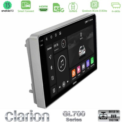 Clarion GL700 Series 8Core Android13 4+64GB Opel Astra/Corsa/Antara/Zafira Navigation Multimedia Tablet 9" Με Carplay & Android 
