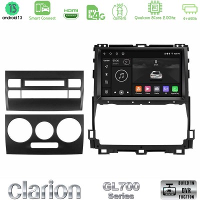 Clarion GL700 Series 8Core Android13 4+64GB Toyota Land Cruiser J120 2002-2009 Navigation Multimedia Tablet 9" Με Carplay & Andr