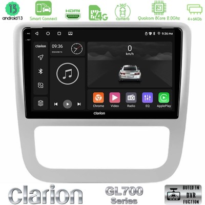 Clarion GL700 Series 8Core Android13 4+64GB VW Scirocco / Eos Navigation Multimedia Tablet 9" Με Carplay & Android Auto