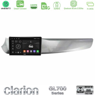 Clarion GL700 Series Alfa Romeo Giulietta 2010-2014 8Core Android13 4+64GB Navigation Multimedia Tablet 9" Με Carplay & Android 