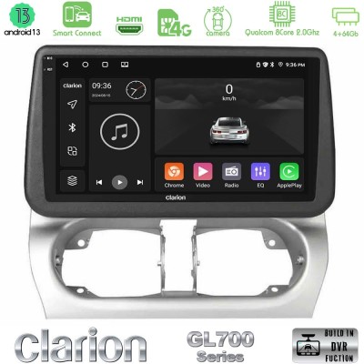 Clarion GL700 Series Opel Corsa C/Combo C 8Core Android13 4+64GB Navigation Multimedia Tablet 9" Με Carplay & Android Auto