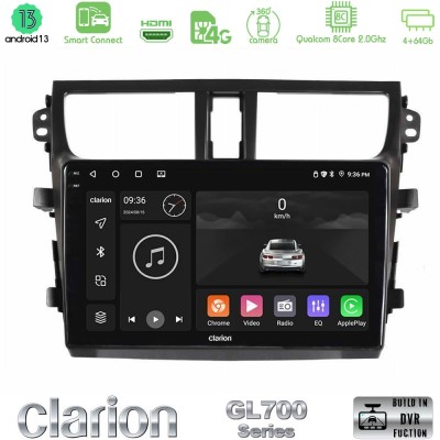 Clarion GL700 Series Suzuki Celerio 2014-2020 8Core Android13 4+64GB Navigation Multimedia Tablet 9" Με Carplay & Android Auto Μ