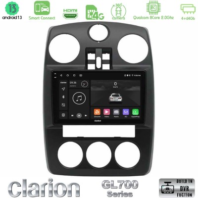 Clarion GL700 Series Chrysler PT-Cruiser 2000-2005 8Core Android13 4+64GB Navigation Multimedia Tablet 9" Με Carplay & Android A