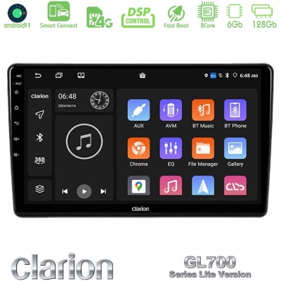 Clarion GL700 Lite Series 8Core Android11 6+128GB Alfa Romeo 159/Brera/Spider Navigation Multimedia Tablet 9" Με Carplay & Andro