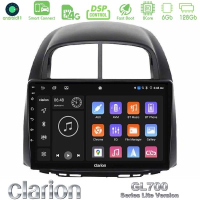 Clarion GL700 Lite Series 8Core Android11 6+128GB Daihatsu Sirion/Subaru Justy Navigation Multimedia Tablet 10" Με Carplay & And