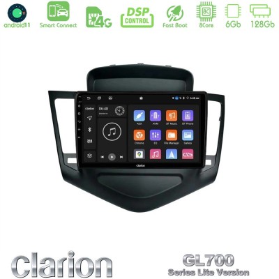 Clarion GL700 Lite Series 8Core Android11 6+128GB Chevrolet Cruze 2009-2012 Navigation Multimedia Tablet 9" Με Carplay & Android