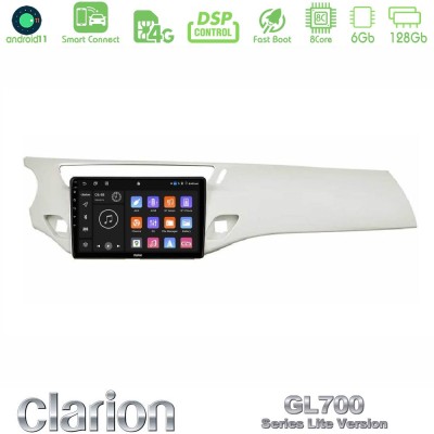 Clarion GL700 Lite Series 8Core Android11 6+128GB Citroen C3 2009-2016 Navigation Multimedia Tablet 9" Με Carplay & Android Auto