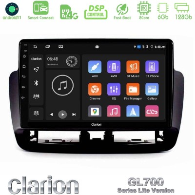 Clarion GL700 Lite Series 8Core Android11 6+128GB Seat Ibiza 2012-2015 Navigation Multimedia Tablet 9" Με Carplay & Android Auto