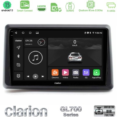 Clarion GL700 Series 8Core Android13 4+64GB Renault Express 2020-2025 Navigation Multimedia Tablet 9" Με Carplay & Android Auto