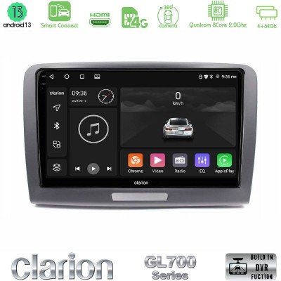 Clarion GL700 Series 8Core Android13 4+64GB Skoda Superb 2008-2015 Navigation Multimedia Tablet 9" Με Carplay & Android Auto