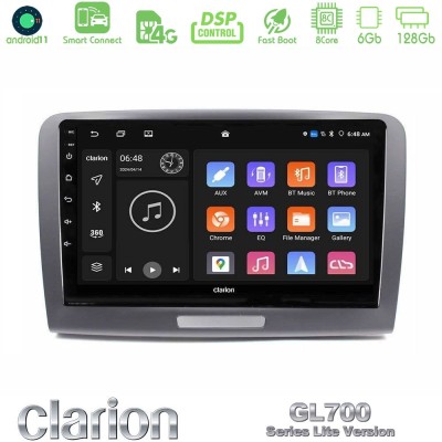 Clarion GL700 Lite Series 8Core Android11 6+128GB Skoda Superb 2008-2015 Navigation Multimedia Tablet 9" Με Carplay & Android Au