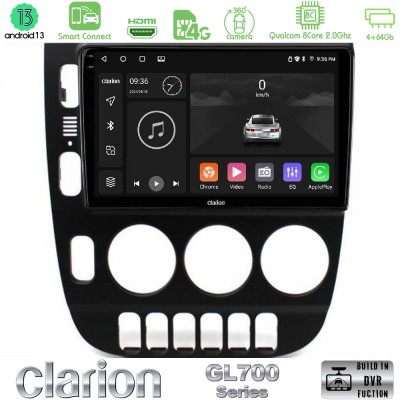 Clarion GL700 Series 8Core Android13 4+64GB Mercedes ML Class (W163) 1998-2005 Navigation Multimedia Tablet 9" Με Carplay & Andr