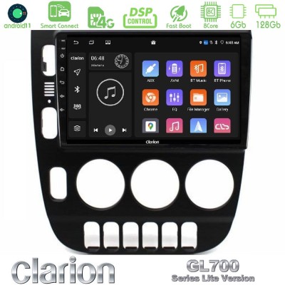 Clarion GL700 Lite Series 8Core Android11 6+128GB Mercedes ML Class (W163) 1998-2005 Navigation Multimedia Tablet 9" Με Carplay 