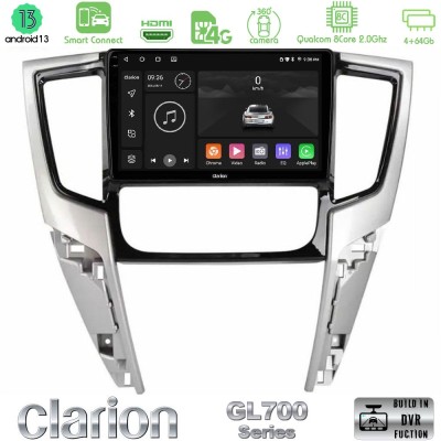 Clarion GL700 Series 8Core Android13 4+64GB Mitsubishi L200 2019-2023 Navigation Multimedia Tablet 9" Με Carplay & Android Auto