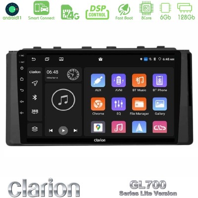Clarion GL700 Lite Series 8Core Android11 6+128GB Subaru BRZ / Toyota GR86 2022- Navigation Multimedia Tablet 9" Με Carplay & An