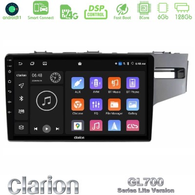 Clarion GL700 Lite Series 8Core Android11 6+128GB Honda Jazz 2013-2020 RHD Navigation Multimedia Tablet 9" Με Carplay & Android 